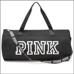 Victoria's Secret PINK black large duffle bag